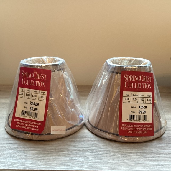 SpringCrest collection two lamp shades neutral - Picture 2 of 16